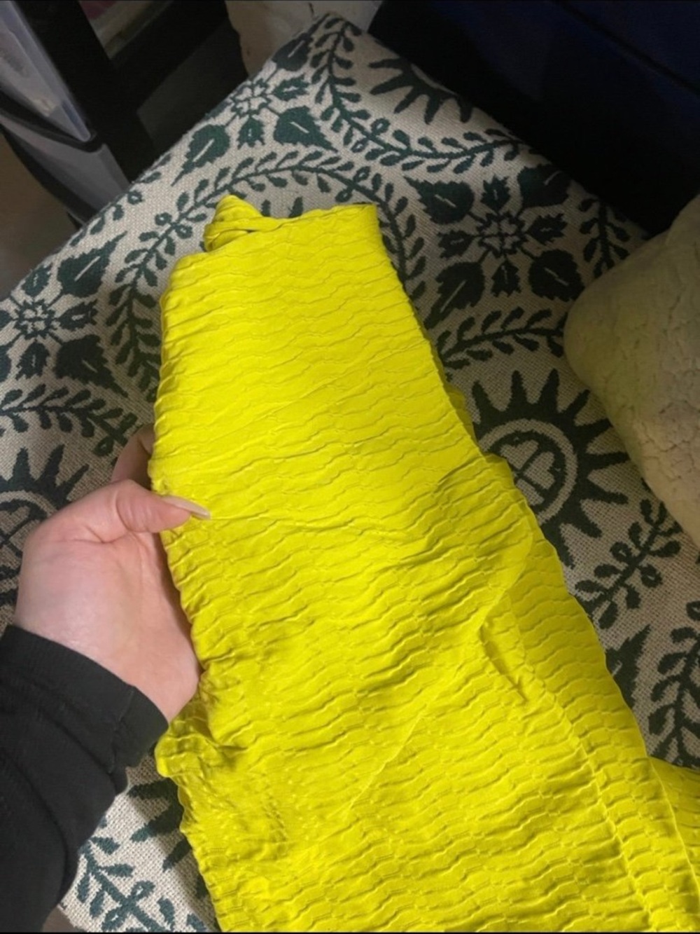 Booty by Brabants Neon Yellow Textured Leggings